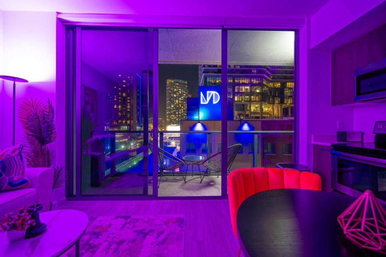 Apartmán Luxury Loft - Free Parking - Ocean View - Brickell Downtown Miami Pokoj fotografie