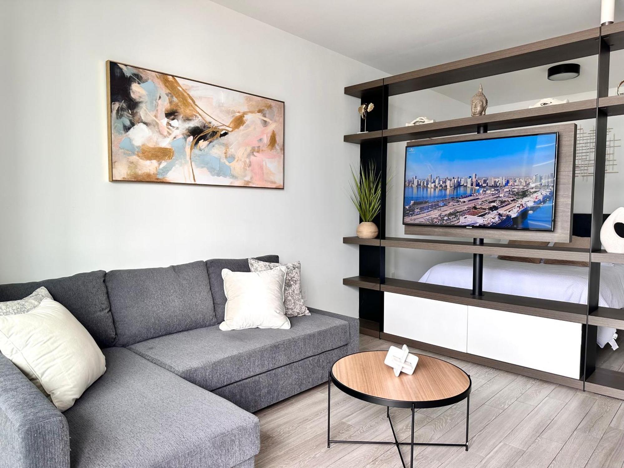 Apartmán Luxury Loft - Free Parking - Ocean View - Brickell Downtown Miami Pokoj fotografie
