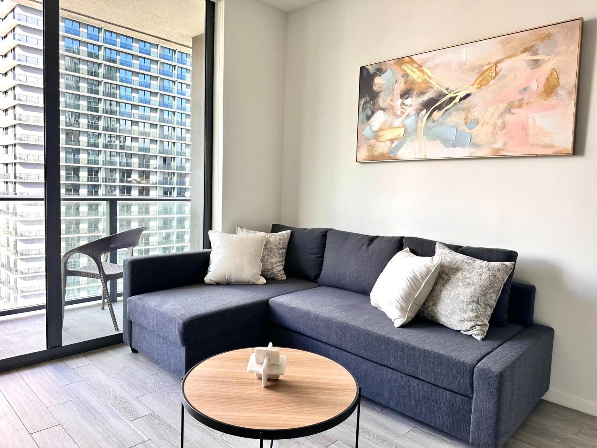 Apartmán Luxury Loft - Free Parking - Ocean View - Brickell Downtown Miami Pokoj fotografie